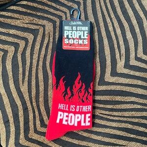 Archie McPhee Hell Is Other People Men’s dress socks